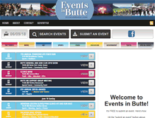 Tablet Screenshot of eventsinbutte.com